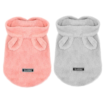 Soft Fleece Pet Jacket - Winter Clothing for Small to Medium Dogs and Cats - Happy Tail Center