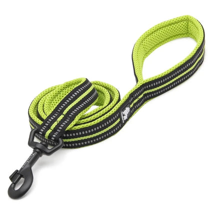 Soft Reflective Pet Leash and Harness Set - Nylon Mesh for Walking and Training - View 12 - Happy Tail Center