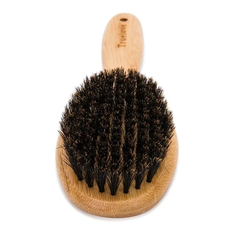 Natural Bamboo Bristle Hair Brush – Gentle Grooming for Cats and Dogs - Happy Tail Center