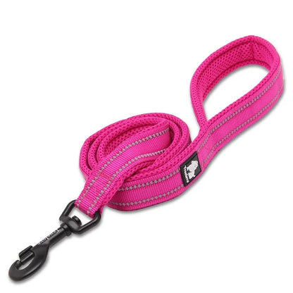 Soft Reflective Pet Leash and Harness Set - Nylon Mesh for Walking and Training - View 9 - Happy Tail Center