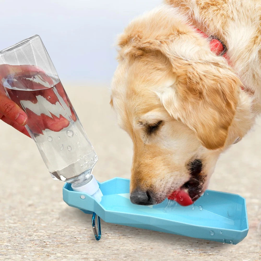 Portable Dog Water Bottle – Pet Water Dispenser for Outdoor Walking and Travel - Happy Tail Center