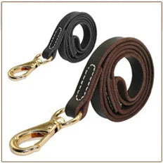 Genuine Leather Dog Leash - Durable Training Lead for Large Breeds