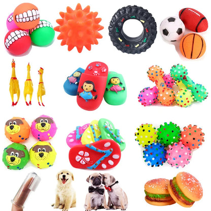 Squeak Dog Toy - Diverse and Entertaining Pet Toy Collection - Happy Tail Center