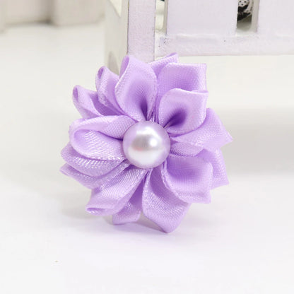 Flower Dog Hair Bows – Adorable Pet Grooming Accessories for Dogs and Cats (20pcs/lot) - Happy Tail Center