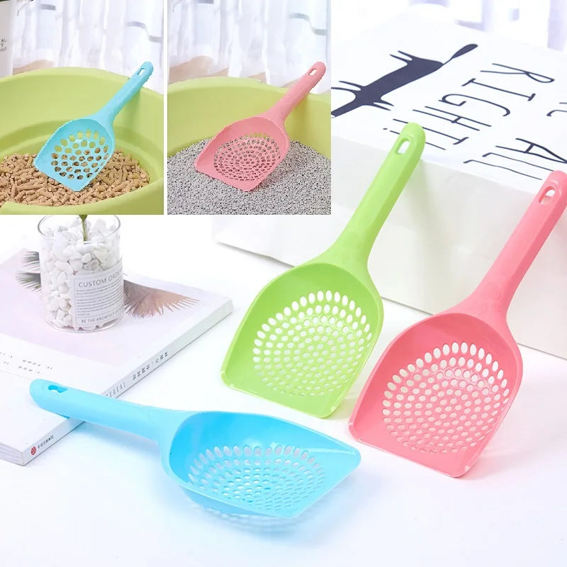 Quality Plastic Litter Scoop Sifter - Pet Feces Shovel Toilet Cleaning Tool for Cats and Dogs - Happy Tail Center