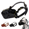 Real Leather Dog Muzzle – Anti-Bite Training Muzzle for Medium and Large Dogs