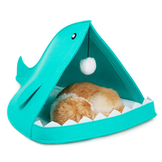 Shark Shape Pet Bed House | Make a Splash with Your Pet's Cozy Retreat! - Happy Tail Center