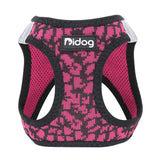 No Pull Mesh Dog Harness - Reflective Nylon, Adjustable for Small to Medium Dogs, French Bulldog, Pug