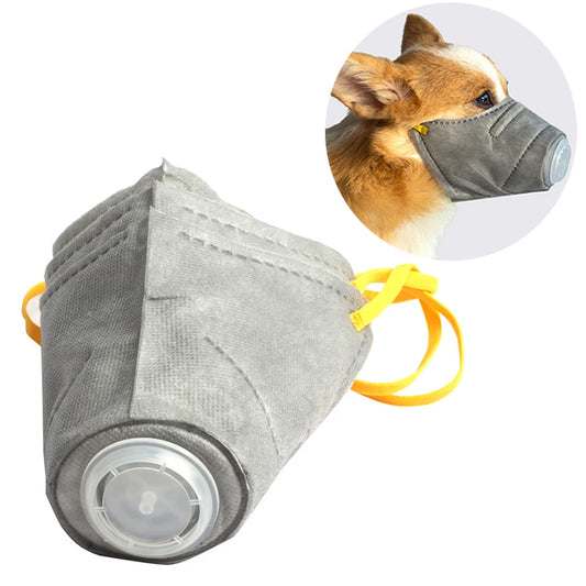 3pcs Dog Soft Face Mask Set | Cotton Anti-Dust & Pollution Protection - Happy Tail Center