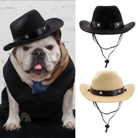 RodeoPaws Fashion Cowboy Hat | Stylish Headwear for Dogs & Cats - Happy Tail Center