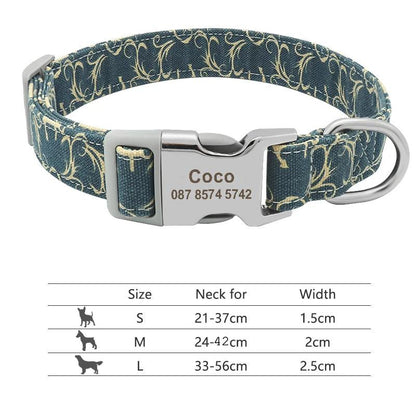Buckle-Engraved Nylon Dog Collar: Personalized Safety for Your Pet - View 19 - Happy Tail Center