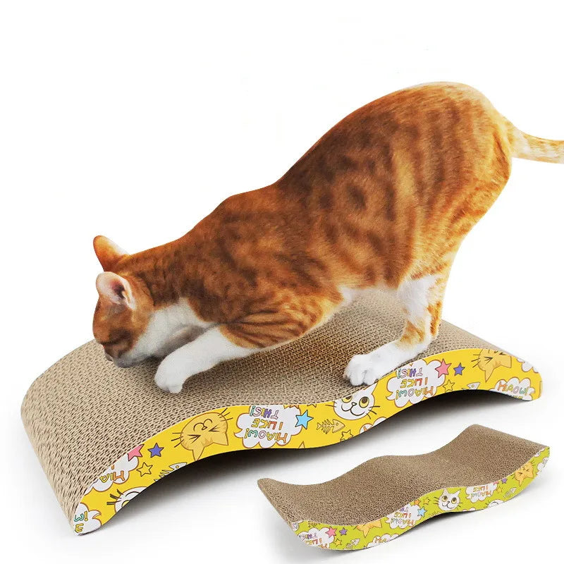 M-Shape Corrugated Paper Cat Scratch Guards - Pet Scratching Claw Scraper with Free Catnip - Happy Tail Center