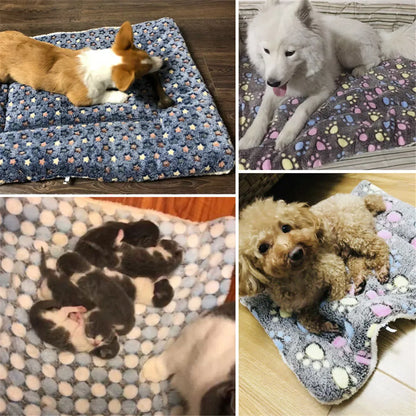 Winter Warmth Coral Fleece Blanket Bed Mat for Dogs and Cats - Happy Tail Center (View 4)