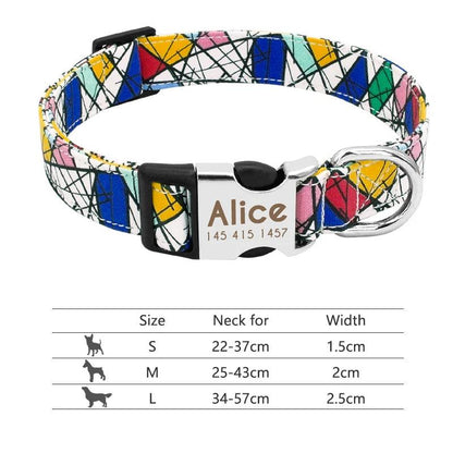 Buckle-Engraved Nylon Dog Collar: Personalized Safety for Your Pet - View 10 - Happy Tail Center