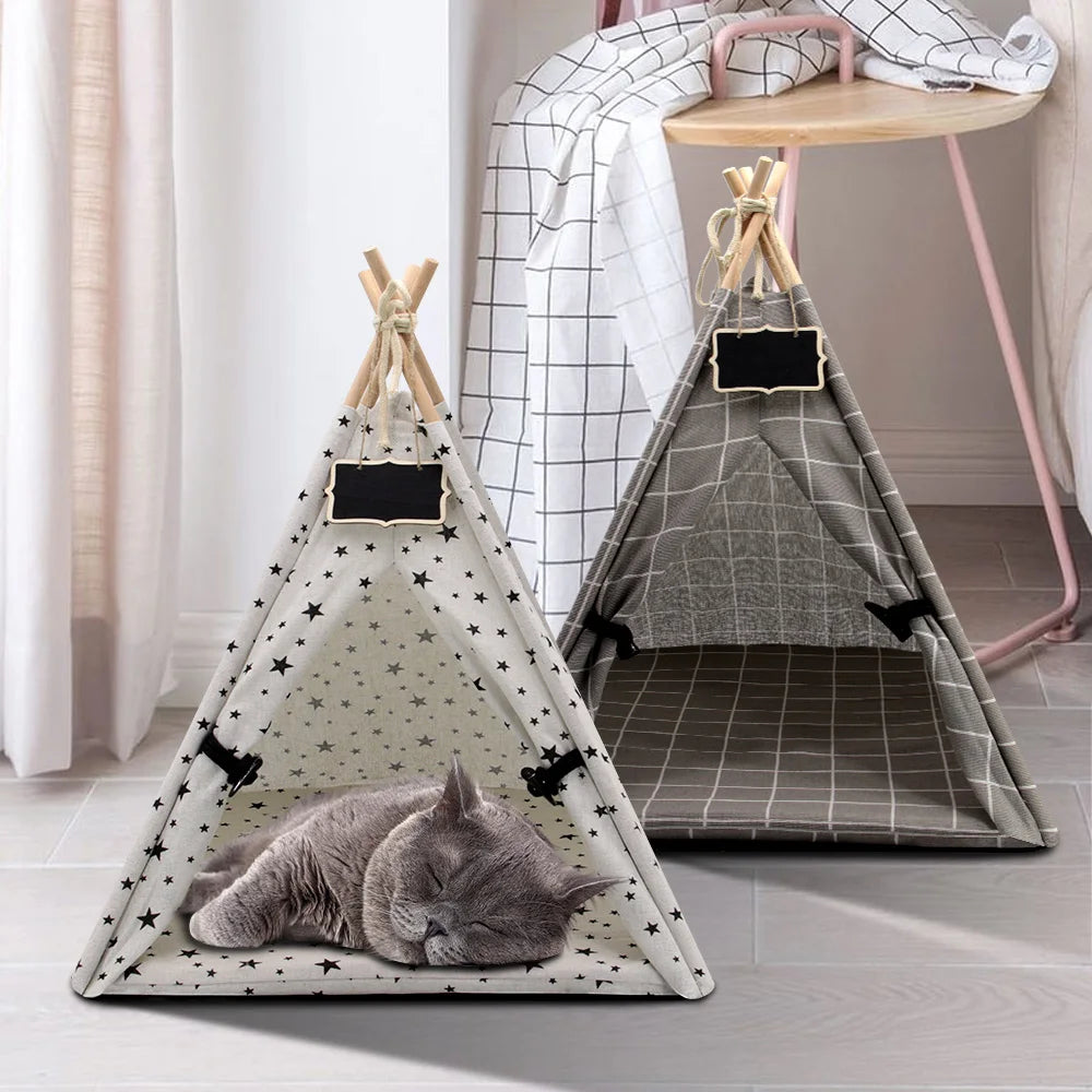 ChicPet Tent Nest Bed | Stylish Retreat for Your Pet - Happy Tail Center