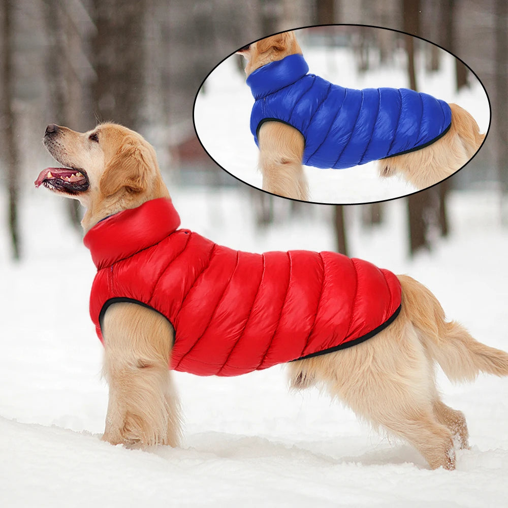 Warm Winter Dog Clothes Vest: Cozy Reversible Jacket for Your Furry Friend! - Happy Tail Center