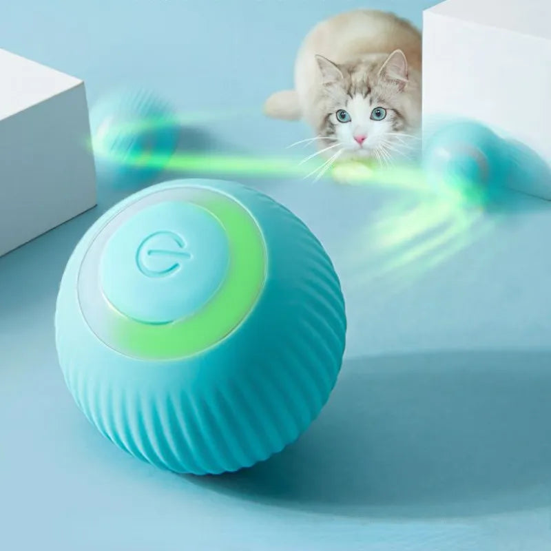 Automatic Rolling Cat Toy | Smart Electric Self-Propelled Interactive Kitten Ball