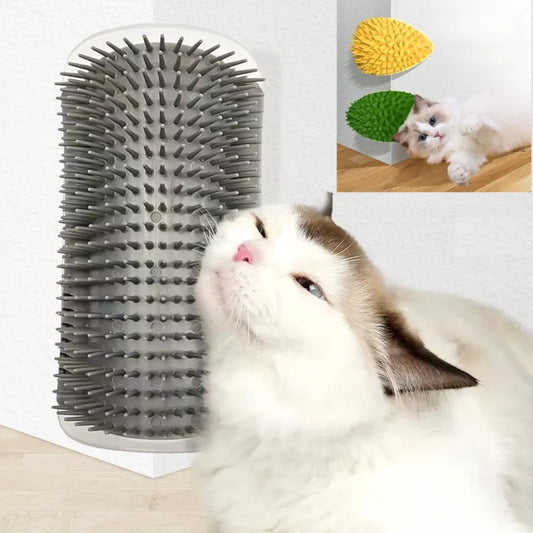 Cat Scratcher Massager - Grooming Table Pet Brush for Cats, Dogs & Kittens - Happy Tail Center