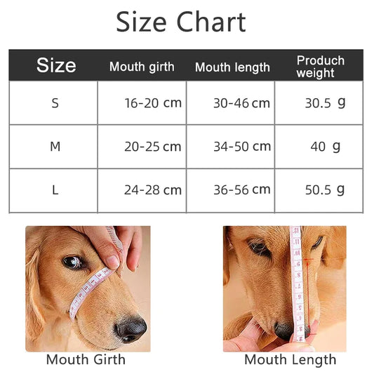 Reflective Adjustable Dog Muzzle - Anti-Biting and Barking Solution