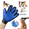Rubber Pet Grooming Glove - Deshedding and Massage Tool for Cats and Dogs - Bath and Grooming Aid
