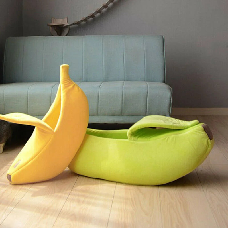 Cute Banana Cat Bed - Cozy and Durable Pet Basket