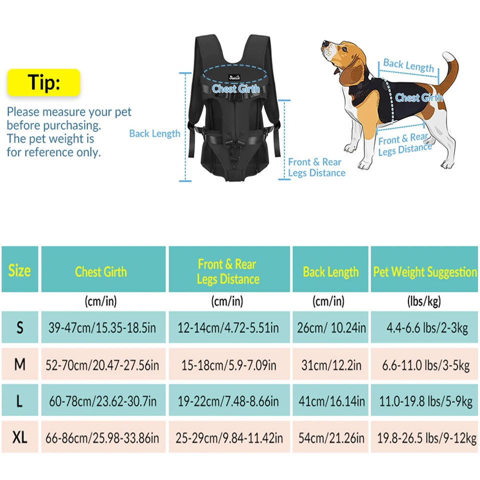 Breathable Pet Dog Carrier Backpack | Take Your Pet Anywhere - Happy Tail Center