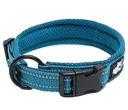 Custom Luxury Pet Dog Collar: Adjustable & Reflective - View 7 - Happy Tail Center
