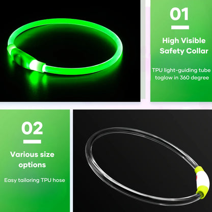 LED Anti-Lost Light-Up Dog Collar for Dogs and Puppies - Happy Tail Center (View 4)