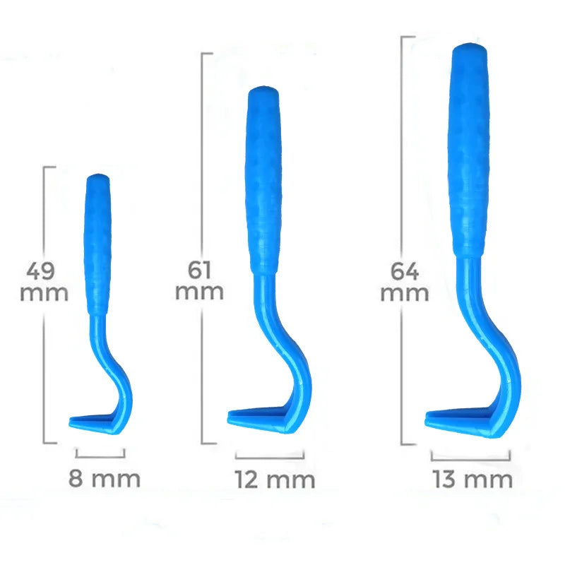 Pet Flea Remover Tool Kit | 2/3 Pcs Plastic Tick Scratching Hook for Cats & Dogs