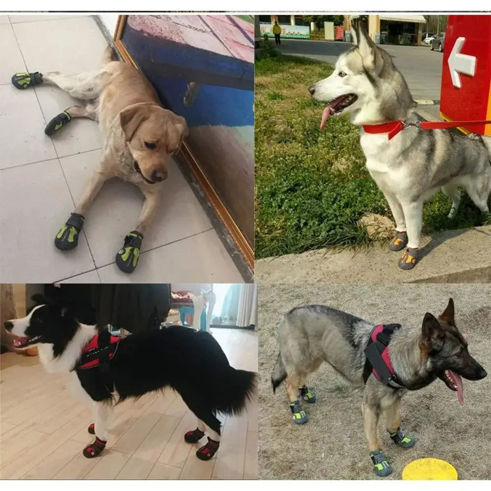 Waterproof Reflective Dog Shoes – Anti-Slip Rain Boots: Protect Your Pet's Paws in Any Weather! - Happy Tail Center