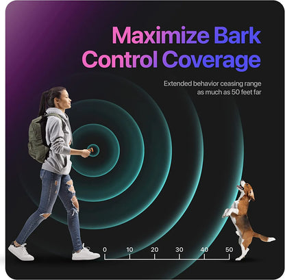 Humane Ultrasonic Anti-Bark Dog Training Device with LED Flashlight - Happy Tail Center (View 6)