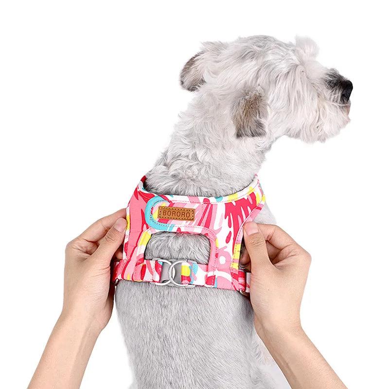 Dog & Cat Harness Adjustable Vest | Walk Your Pet in Comfort and Style - Happy Tail Center