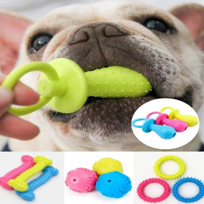 Indestructible Dog Toys for Small Dogs | Teeth Cleaning Chew & Training Pet Toys