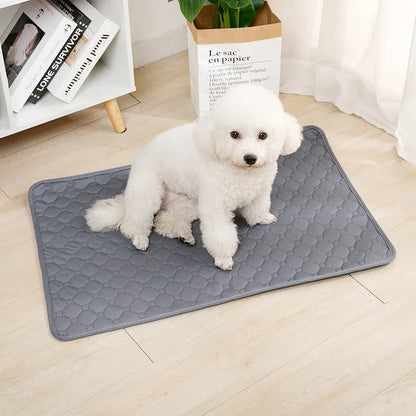 Washable 4-Layer Waterproof Reusable Dog Pee Pad & Furniture Mat - Happy Tail Center (View 3)