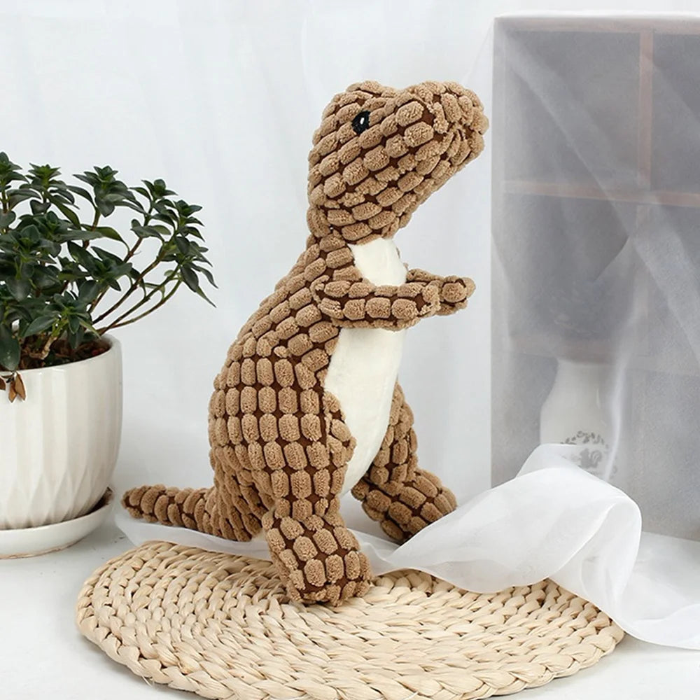 Interactive Plush Dinosaur Toy - Chew and Play Pet Supplies for Cats and Small Dogs