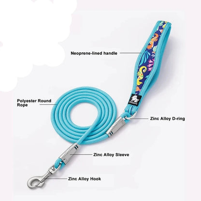 Floral Mesh Pet Harness & Leash Set – Soft, Durable, and Reflective! - Happy Tail Center