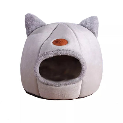 Cozy Cave Nest Cat Bed - Deep Sleep Comfort for Small Dogs and Cats - Happy Tail Center (View 6)
