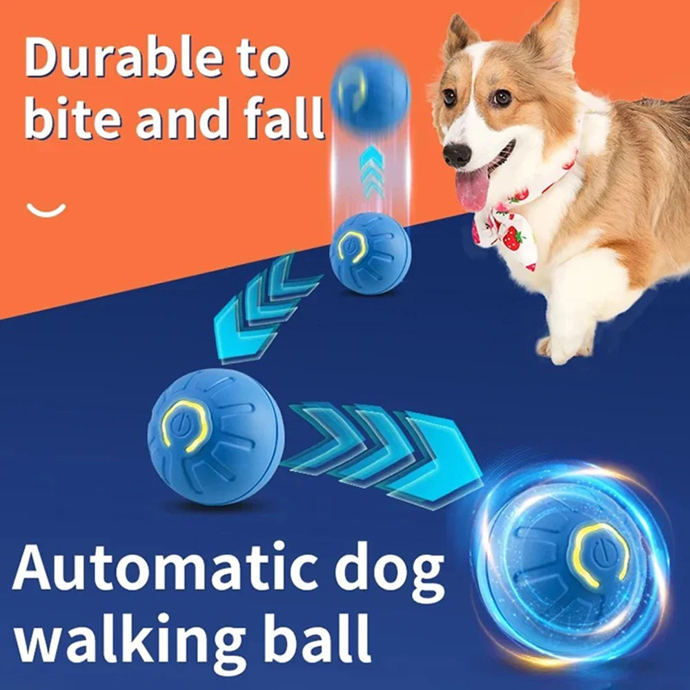 Smart Electric Pet Jumping Ball Toy - USB Rechargeable Automatic Plaything for Dogs and Cats