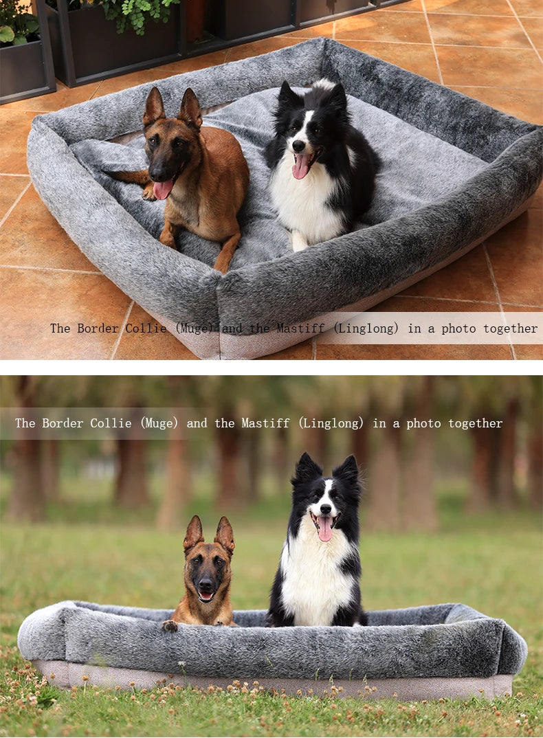 Luxurious Plush Warmer Pet Bed with Modern Design - Happy Tail Center