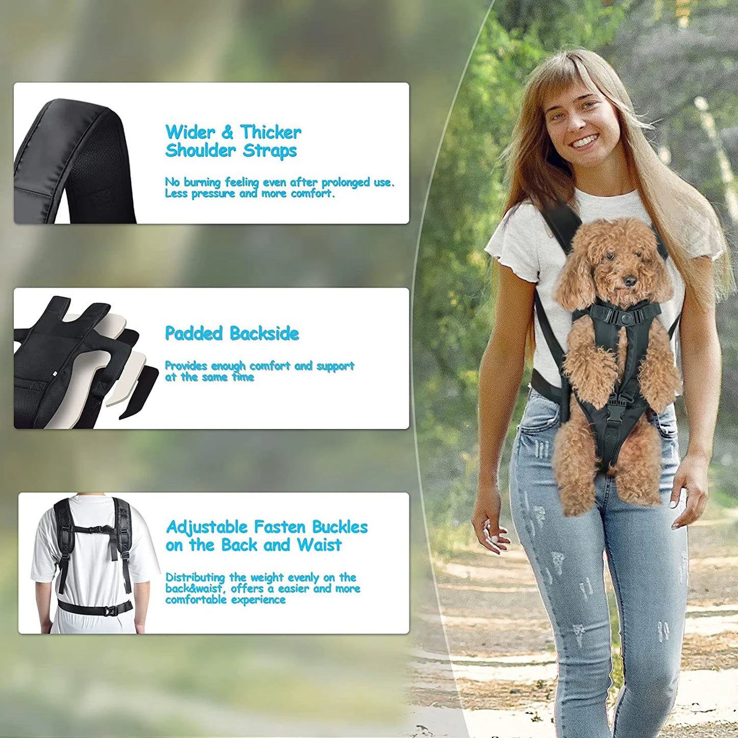 Breathable Pet Dog Carrier Backpack | Take Your Pet Anywhere - Happy Tail Center