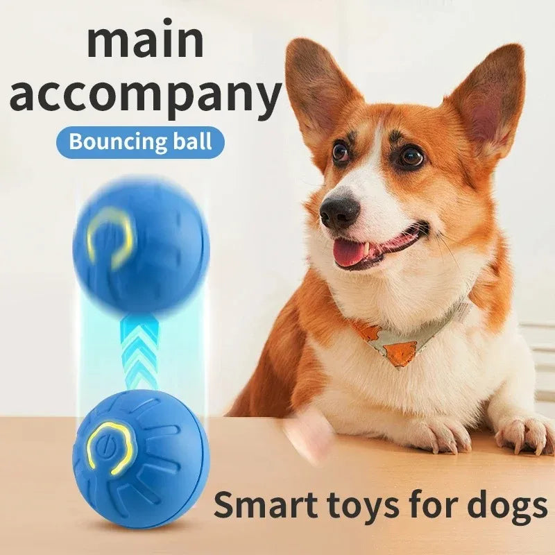 Smart Electric Pet Jumping Ball Toy - USB Rechargeable Automatic Plaything for Dogs and Cats