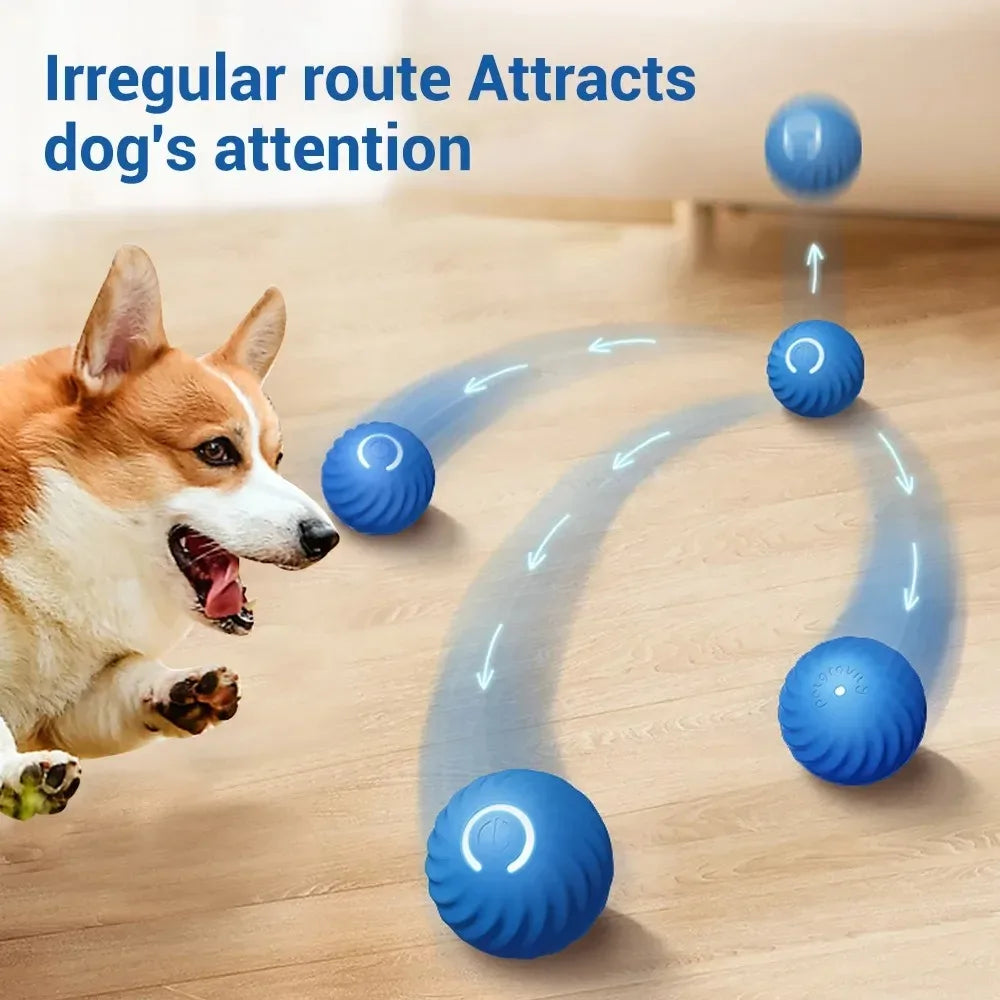 Smart Electric Pet Jumping Ball Toy - USB Rechargeable Automatic Plaything for Dogs and Cats