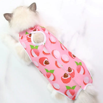 Weaning Sterilization Suit for Cats & Small Dogs - Recovery Jumpsuit - Happy Tail Center (View 3)