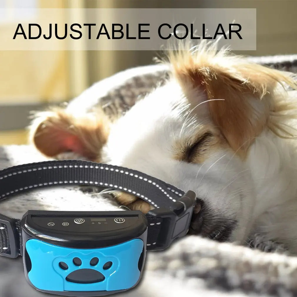 USB Rechargeable Ultrasonic Anti-Bark Dog Training Collar