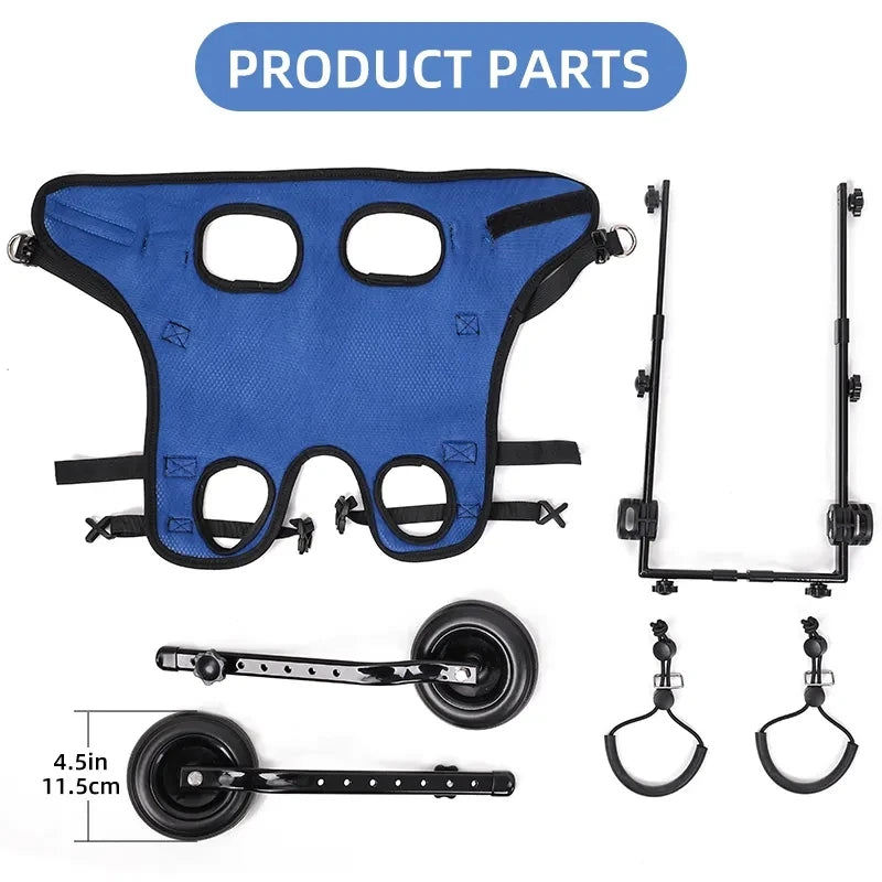 Adjustable Dog & Cat Wheelchair & Mobility Aid for Hind Legs