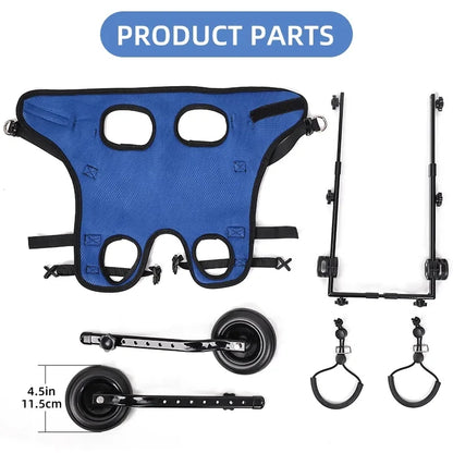 Adjustable Dog & Cat Wheelchair & Mobility Aid for Hind Legs - Happy Tail Center (View 4)