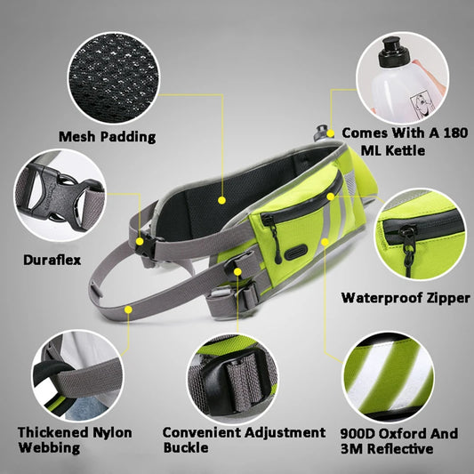 Hands-Free Dog Walking Pet Waist Leash Fanny Pack – Walk Comfortably and Conveniently! - Happy Tail Center