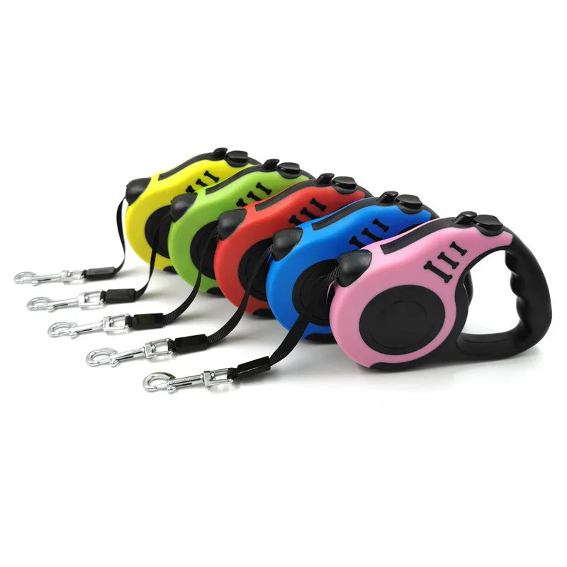 Retractable Dog Leash - 3M & 5M Automatic Flexible Leash for Small, Medium, and Large Dogs - Happy Tail Center