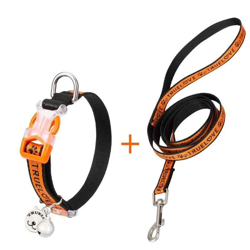 Escape-Proof Cat Collar and Leash Set – Adjustable H-Shaped Design - Happy Tail Center