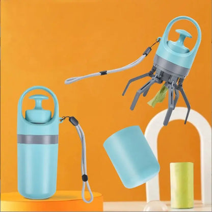 Telescopic No-Touch Pooper Scooper with Integrated Bag Dispenser - Happy Tail Center